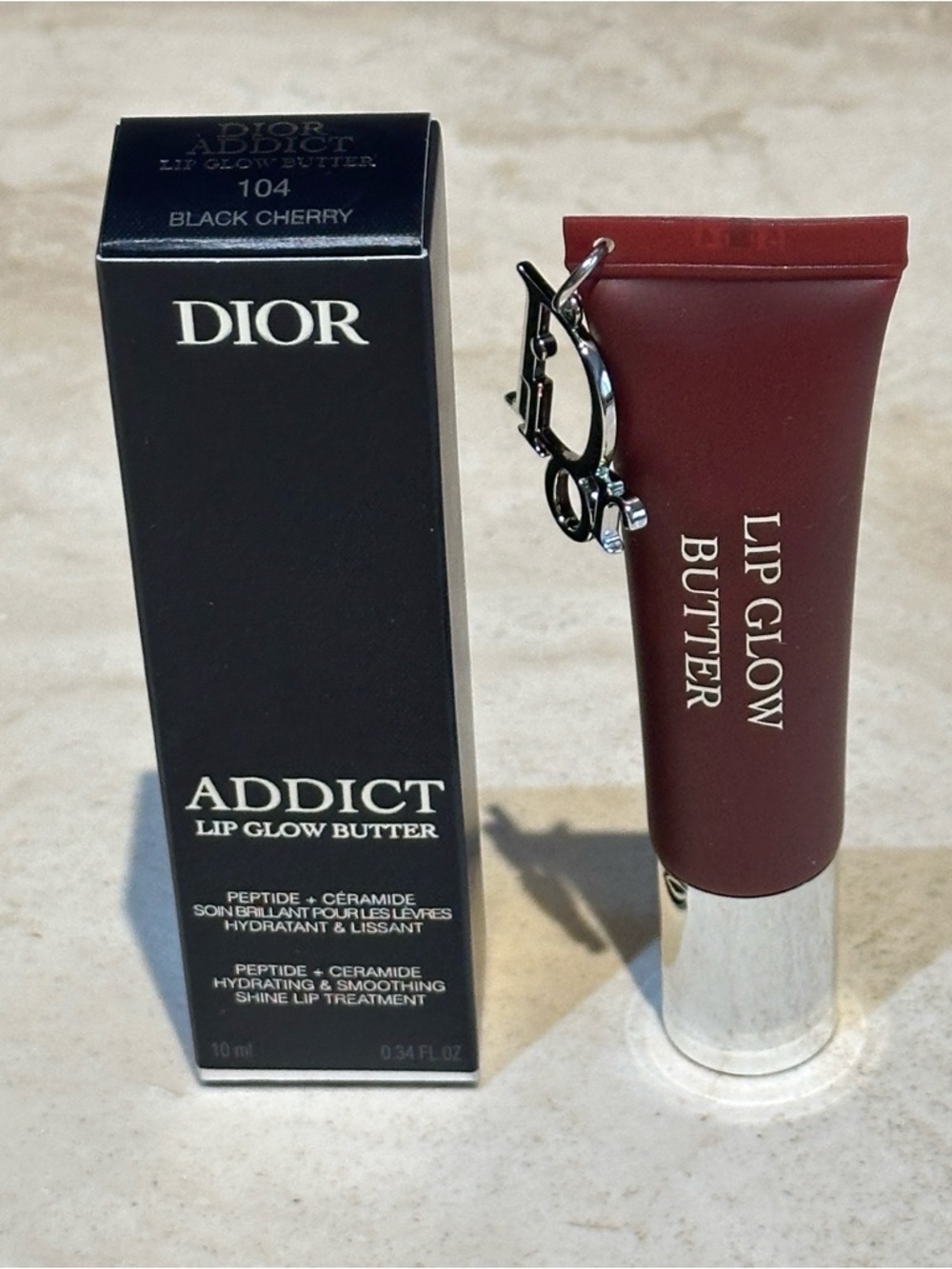 Dior Lip Glow Butter Hydrating Gloss Balm - 104 Black Cherry